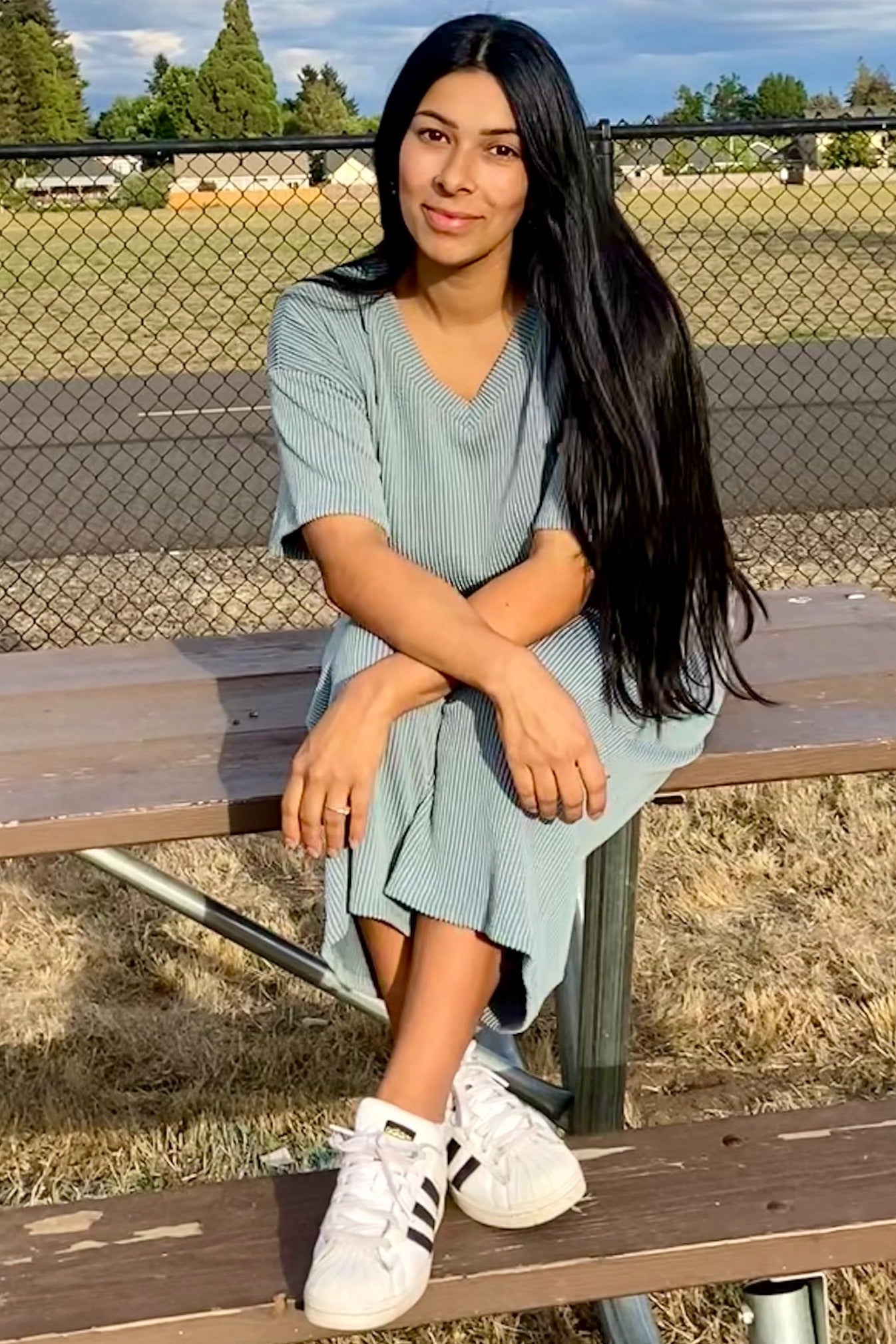 Dark Teal Ribbed Short Sleeve Top Pajama Set