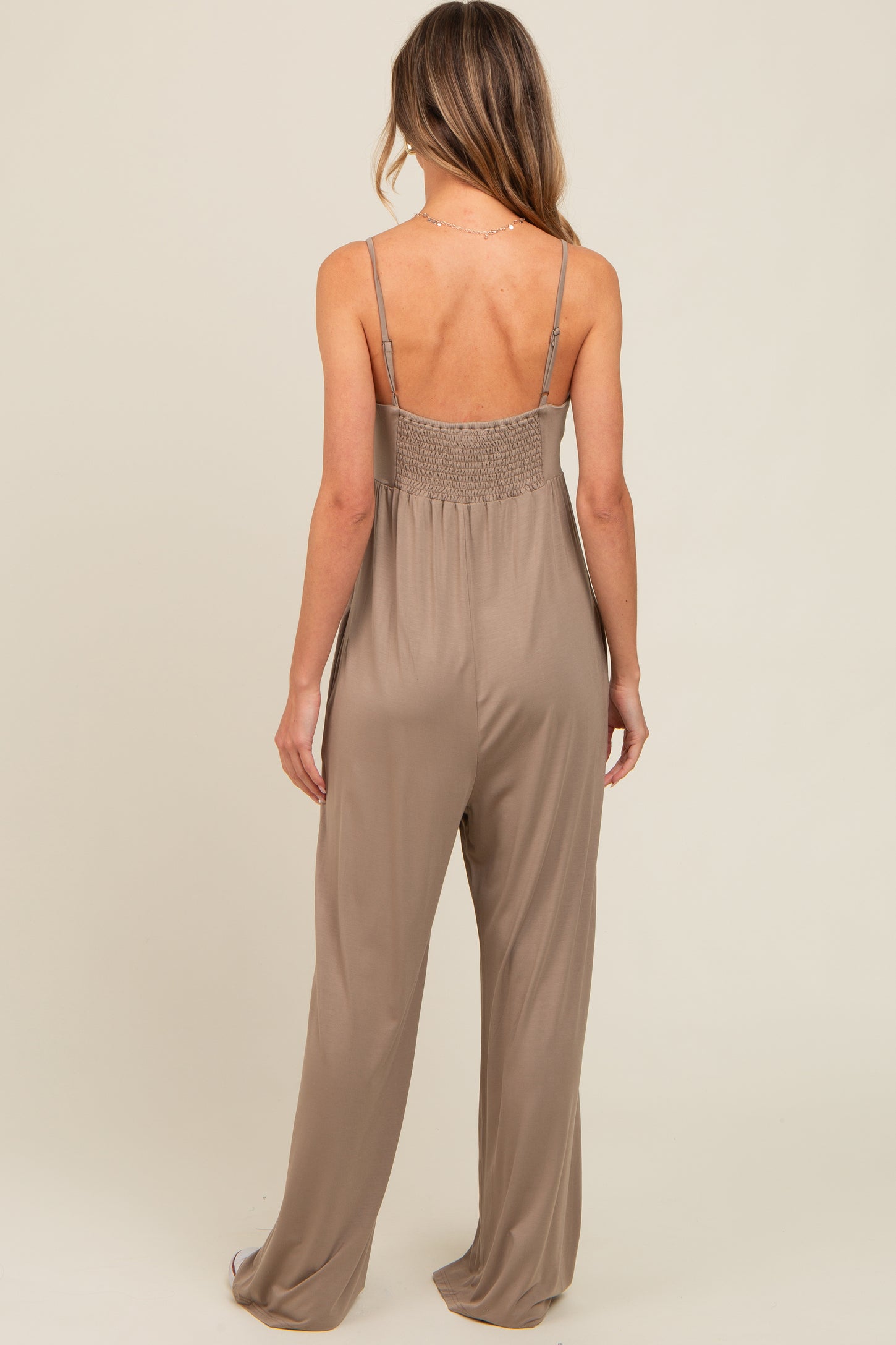 Mocha Wide Leg Jumpsuit