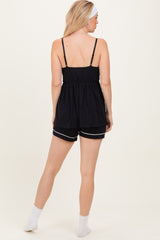 Black  Drop Front Nursing Set