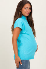 Aqua Mock Neck Knit Maternity Top
