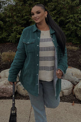 Navy Blue Striped Waffle Knit Sweater