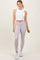 Beige Crossover Waistline Leggings
