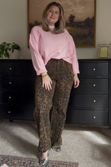 Light Pink Soft Knit Basic Sweater