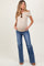 Blue Lightly Distressed Maternity Straight Leg Jeans