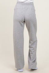 Heather Grey Straight Leg Drawstring Sweatpants