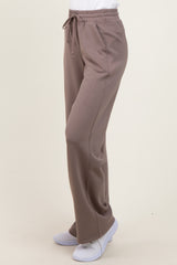 Mocha Straight Leg Drawstring Sweatpants