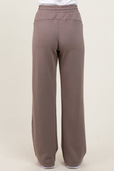Mocha Straight Leg Drawstring Sweatpants