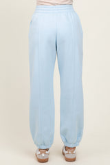 Light Blue Drawstring Relaxed Fit Sweatpants