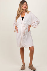 Beige Delivery/Nursing Maternity Robe