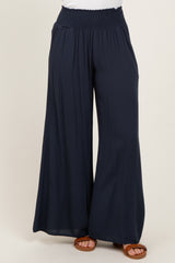 Charcoal Wide Smock Waist Pants