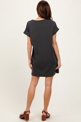 Charcoal Mini T-Shirt Dress