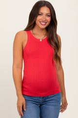 Coral Knit Maternity Tank Top
