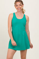 Emerald Green Tennis Racerback Romper Dress