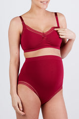 Burgundy Cache Couer Maternity Milk Nursing Bra