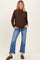 Blue Fray Hem Cropped Flare Maternity Jeans
