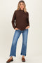 Blue Fray Hem Cropped Flare Maternity Jeans
