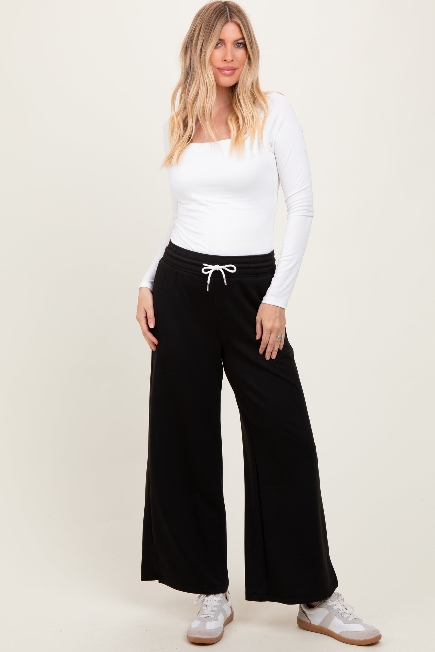 Black Drawstring Lounge Pants