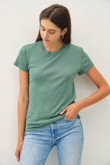 Light Olive Classic Crewneck Maternity T-Shirt