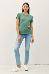 Light Olive Classic Crewneck T-Shirt