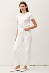 White Classic Crewneck T-Shirt