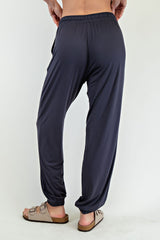 Charcoal Drawstring Jogger Pants