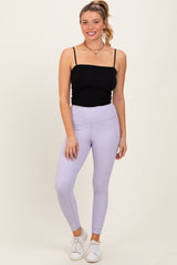 Lavender Ribbed Leggings