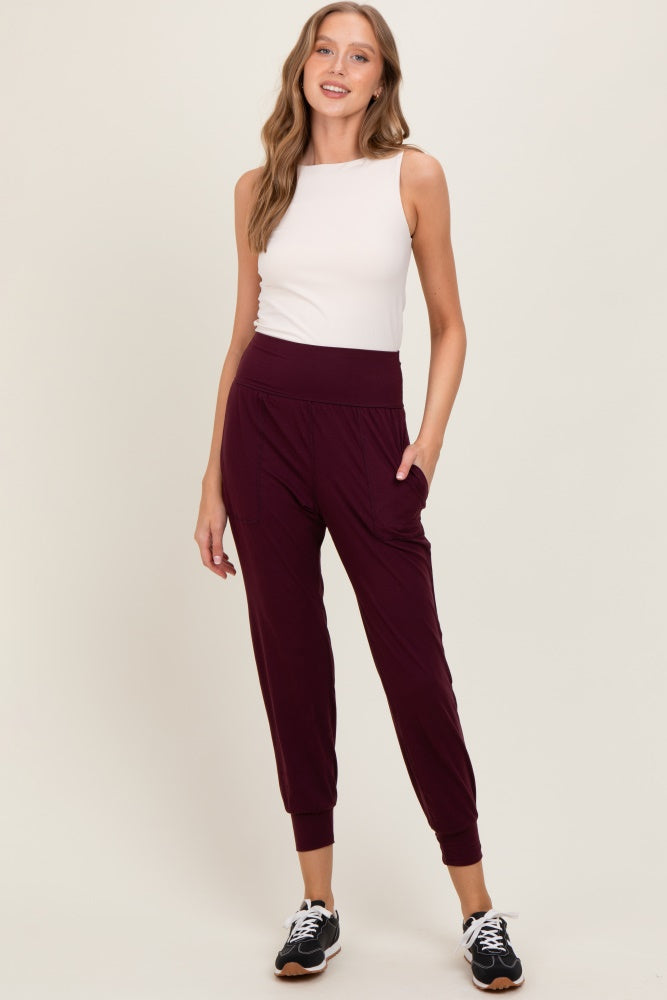 Burgundy Joggers