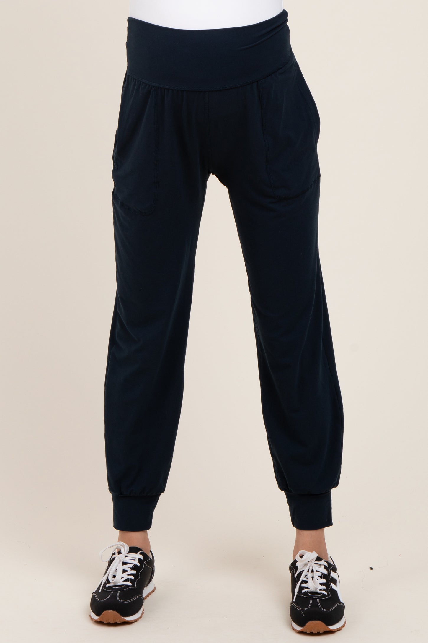 Navy Maternity Joggers