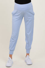 Light Blue Maternity Joggers