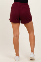 Burgundy Terry Shorts