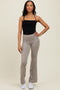 Taupe Active Pocket Flared Leggings