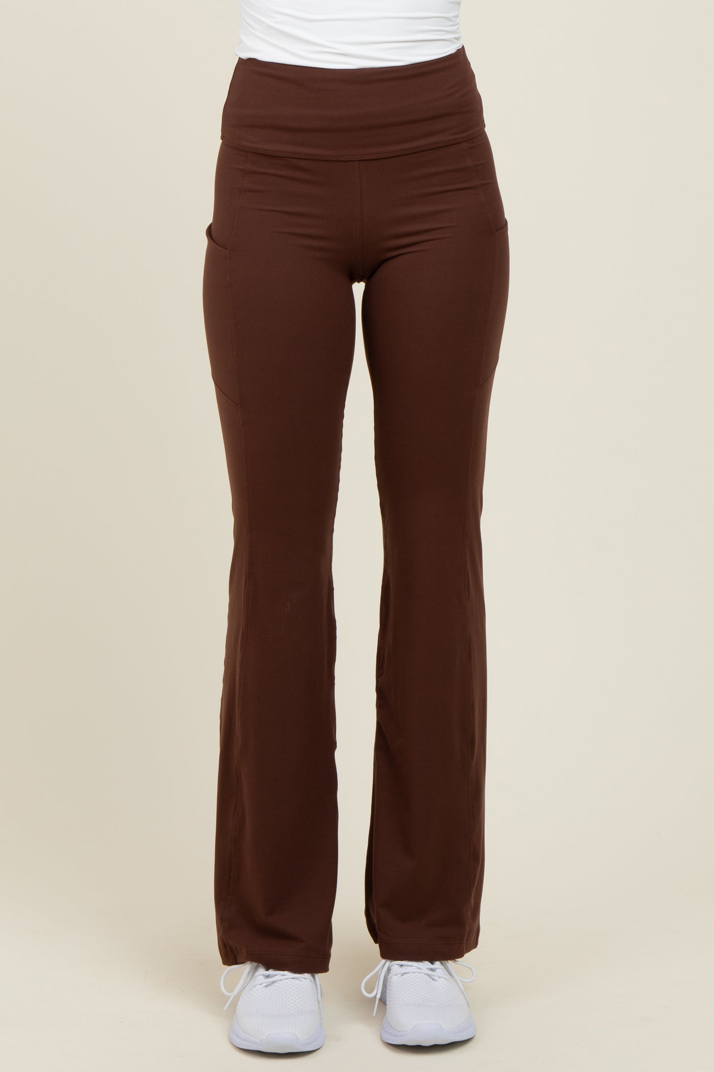 Mocha Active Pocket Flared Leggings