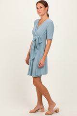 Mint Waist Tie Nursing Dress