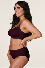 Burgundy Bravado Designs Balconnette Bra