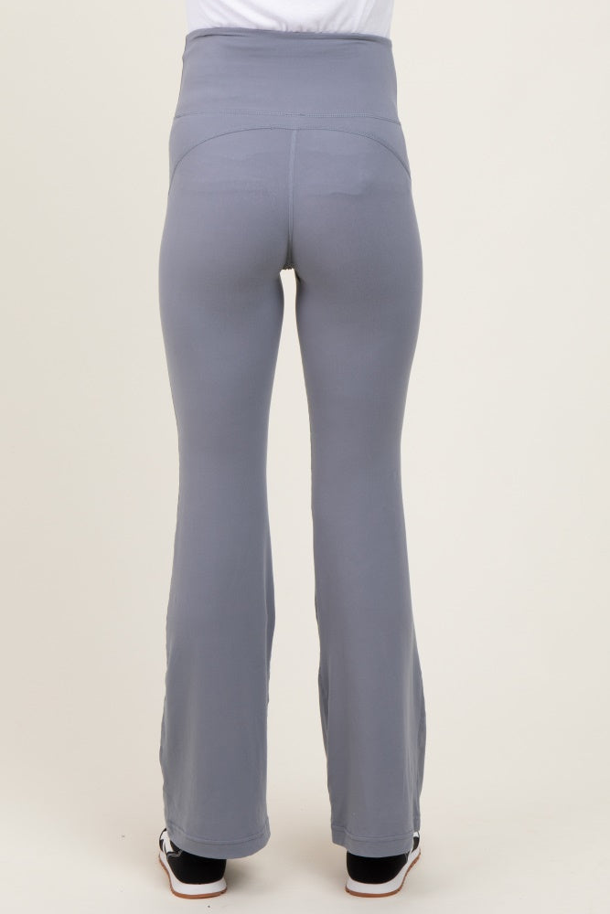 Light Grey Maternity Flared Leggings