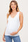 Ivory Knit Maternity Sleeveless Top