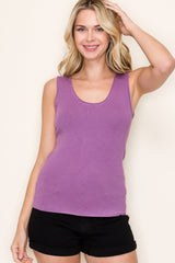 Violet Knit Maternity Sleeveless Top