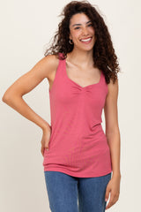 Mauve Sweetheart Sleeveless Maternity Top