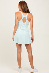 Light Aqua Tennis Racerback Romper Dress