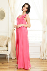Pink Wide-Leg Sleeveless Bow Tie Straps Jumpsuit