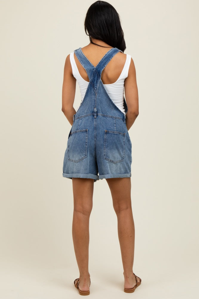 Light Blue Wash Denim Shortalls