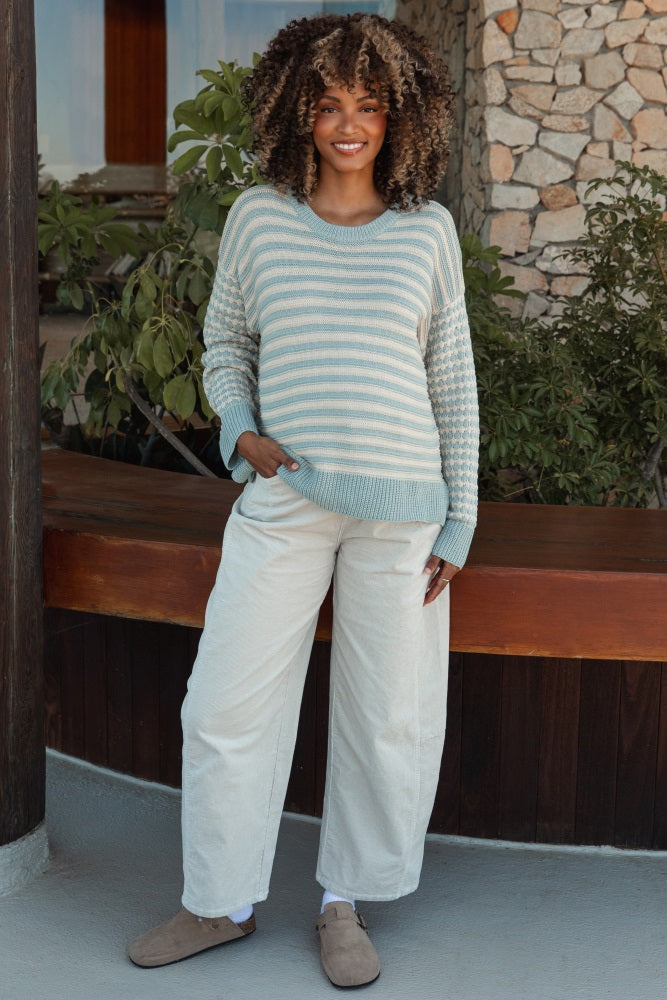 Beige Corduroy Wide Leg Maternity Pants