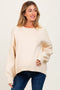 Cream Drop Shoulder Relaxed Fit Maternity Sweater