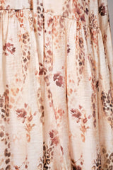 Brown Animal Print Tiered Mini Dress