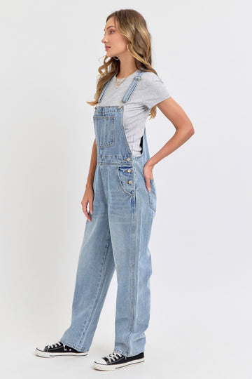 Light Blue Denim Front Pocket Overall