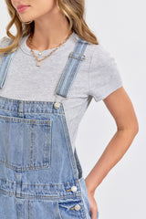 Light Blue Denim Front Pocket Overall