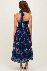 Navy Multi Floral Maxi Dress