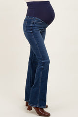 Dark Wash Super High Rise Bootcut Maternity Jeans