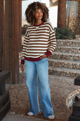 Medium Blue High Rise Frayed Hem Wide Leg Maternity Jeans