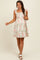 Pink Floral Print Smocked Back Maternity Dress